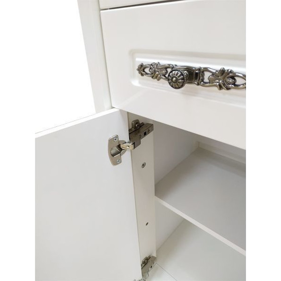 Пенал напольный Comforty Версаль 40 см, слоновая кость - 6 Пенал напольный Comforty Версаль 40 см, слоновая кость фото 6