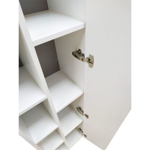 Пенал подвесной Comforty Милан 40 см, белый - 3 Пенал подвесной Comforty Милан 40 см, белый фото 3