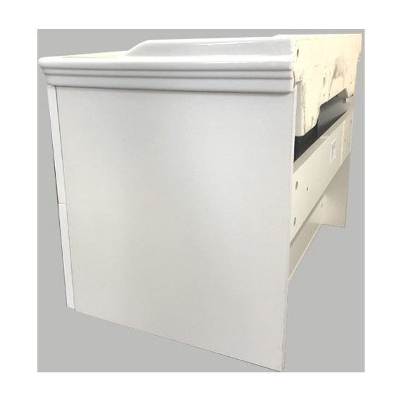 Тумба подвесная с раковиной Comforty Феррара 80 см, белый фото 9