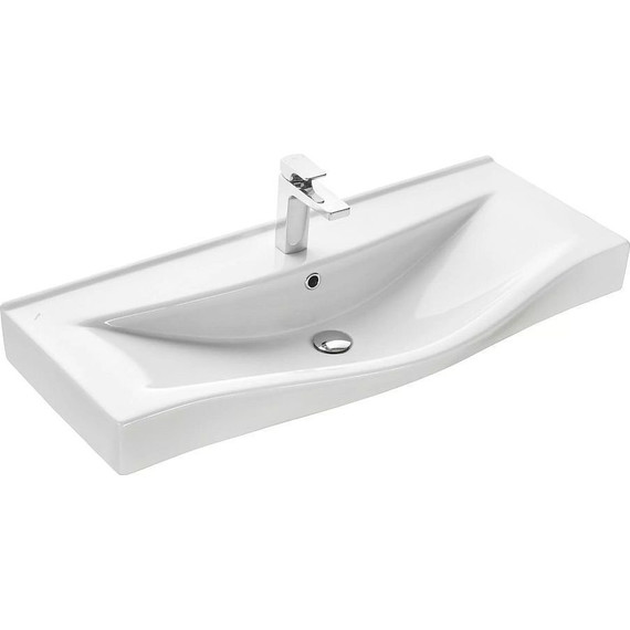 Тумба подвесная с раковиной Акватон Нортон 100 см 1A2490K0NT010, белый/дуб эндгрейн - 10 Тумба подвесная с раковиной Акватон Нортон 100 см 1A2490K0NT010, белый/дуб эндгрейн фото 10