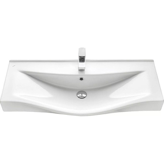 Тумба подвесная с раковиной Акватон Нортон 100 см 1A2490K0NT010, белый/дуб эндгрейн - 11 Тумба подвесная с раковиной Акватон Нортон 100 см 1A2490K0NT010, белый/дуб эндгрейн фото 11