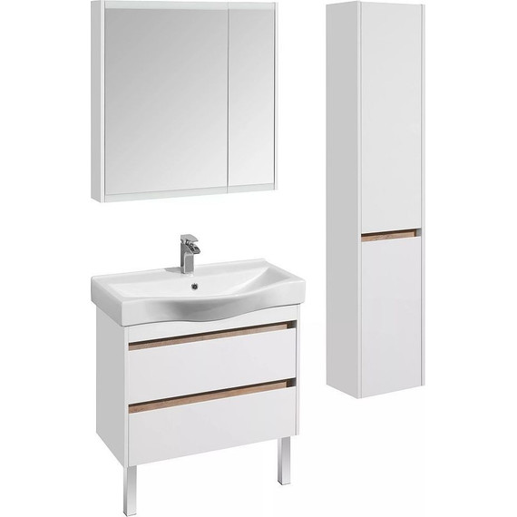 Зеркало-шкаф Акватон Нортон 80 см 1A249202NT010, белый - 6 Зеркало-шкаф Акватон Нортон 80 см 1A249202NT010, белый фото 6