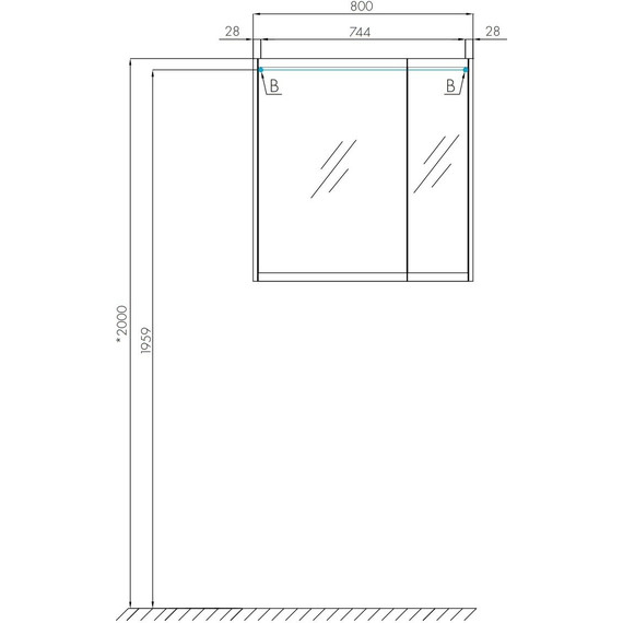 Зеркало-шкаф Акватон Нортон 80 см 1A249202NT010, белый - 9 Зеркало-шкаф Акватон Нортон 80 см 1A249202NT010, белый фото 9