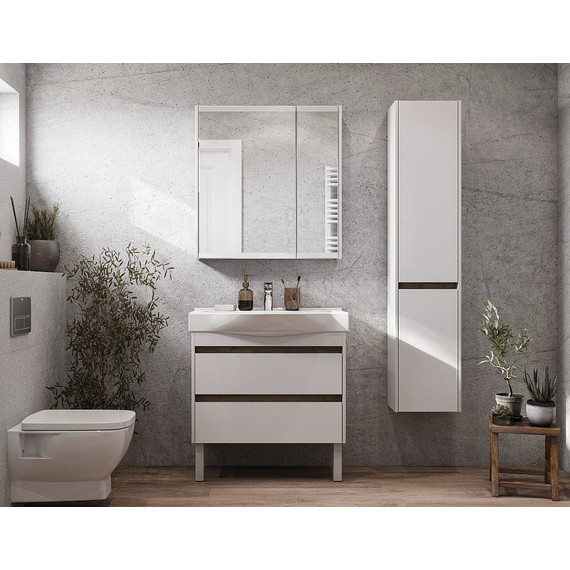 Зеркало-шкаф Акватон Нортон 80 см 1A249202NT010, белый - 7 Зеркало-шкаф Акватон Нортон 80 см 1A249202NT010, белый фото 7