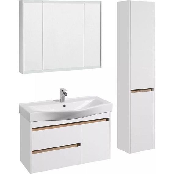 Зеркало-шкаф Акватон Нортон 100 см 1A249302NT010, белый - 5 Зеркало-шкаф Акватон Нортон 100 см 1A249302NT010, белый фото 5