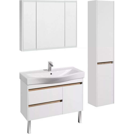 Зеркало-шкаф Акватон Нортон 100 см 1A249302NT010, белый - 6 Зеркало-шкаф Акватон Нортон 100 см 1A249302NT010, белый фото 6