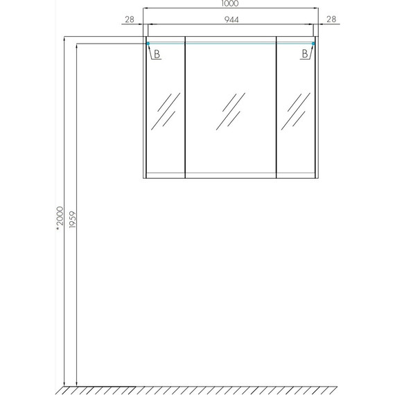 Зеркало-шкаф Акватон Нортон 100 см 1A249302NT010, белый - 9 Зеркало-шкаф Акватон Нортон 100 см 1A249302NT010, белый фото 9