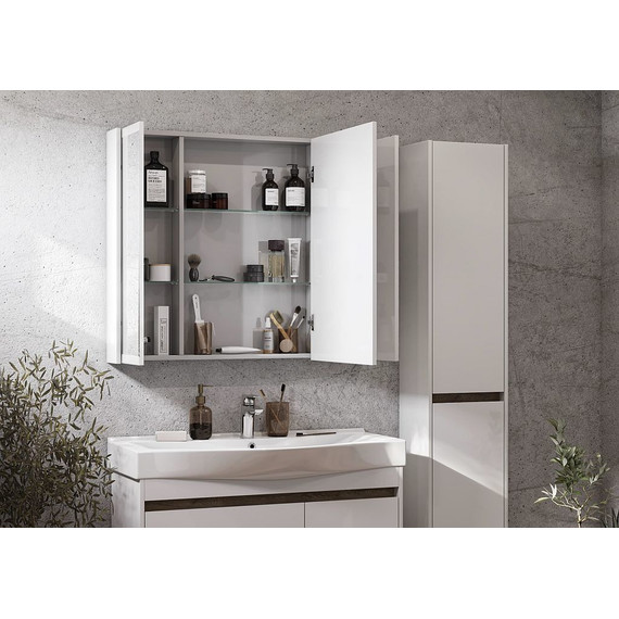 Зеркало-шкаф Акватон Нортон 100 см 1A249302NT010, белый - 7 Зеркало-шкаф Акватон Нортон 100 см 1A249302NT010, белый фото 7