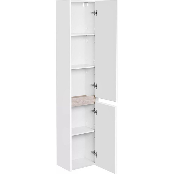 Пенал подвесной Акватон Нортон 34 см 1A249403NT01R, белый/дуб эндгрейн - 4 Пенал подвесной Акватон Нортон 34 см 1A249403NT01R, белый/дуб эндгрейн фото 4