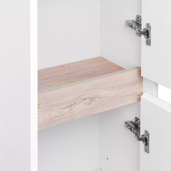 Пенал подвесной Акватон Нортон 34 см 1A249403NT01R, белый/дуб эндгрейн - 5 Пенал подвесной Акватон Нортон 34 см 1A249403NT01R, белый/дуб эндгрейн фото 5