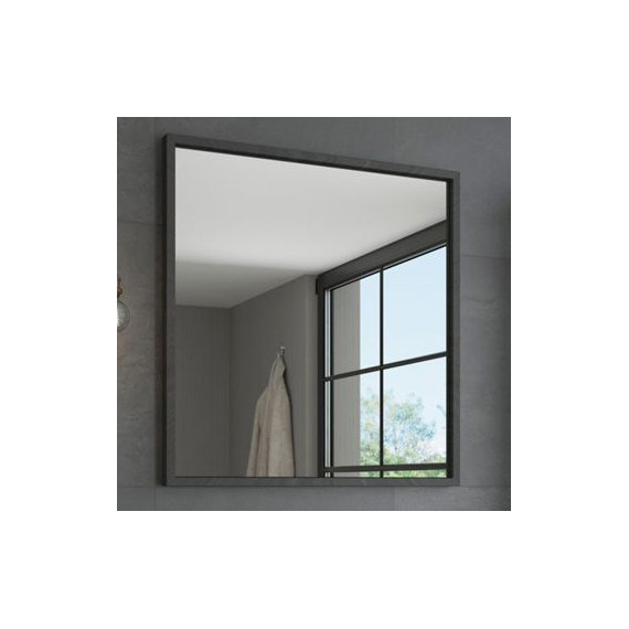 Зеркало Comforty Бредфорд 75 см, чёрный фото 