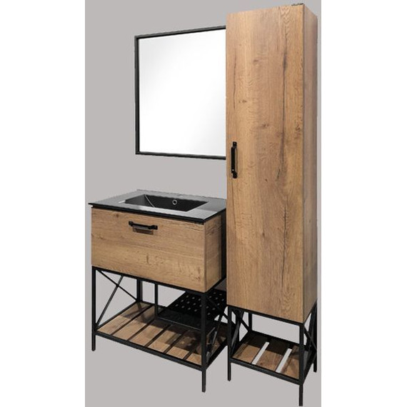 Зеркало Comforty Бредфорд 75 см, чёрный - 6 Зеркало Comforty Бредфорд 75 см, чёрный фото 6