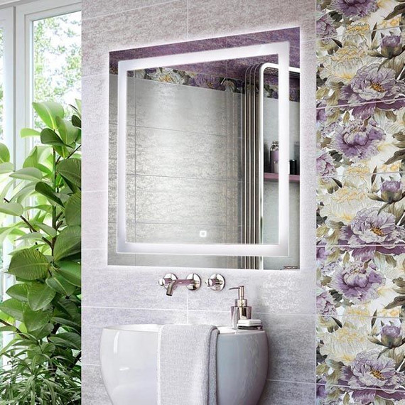 Зеркало Comforty Квадрат 75 см фото 2