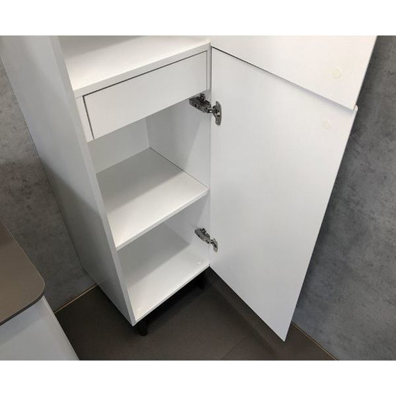 Пенал напольный Comforty Сорренто 40 см, светло-серый - 2 Пенал напольный Comforty Сорренто 40 см, светло-серый фото 2