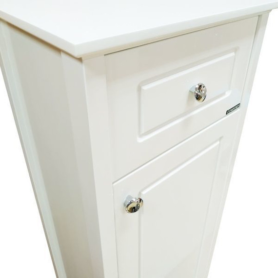 Пенал напольный Comforty Тбилиси 40 см, белый фото 8