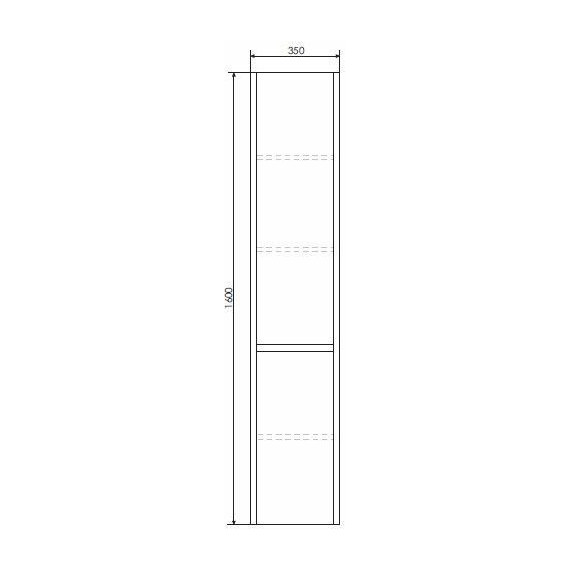 Пенал подвесной Comforty Тромсе 35 см, дуб сонома - 10 Пенал подвесной Comforty Тромсе 35 см, дуб сонома фото 10