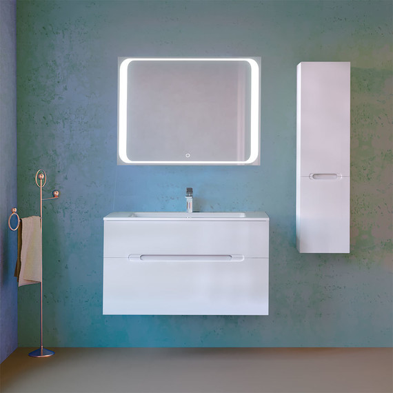 Зеркало Jorno Modul 100 см Mоl.02.92/W фото 3