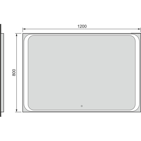 Зеркало Jorno Modul 120 см Mоl.02.120/W - 4 Зеркало Jorno Modul 120 см Mоl.02.120/W фото 4