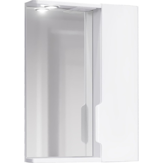 Зеркало-шкаф Jorno Moduo Slim 50 см Mod.03.50/W, белый фото 2