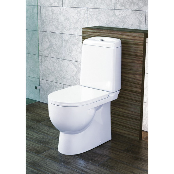 Унитаз-компакт Sanita Luxe Best Luxe WC.CC/Best/2-DM/WHT.G/S1 с крышкой микролифт фото 2