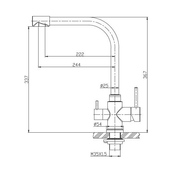 Смеситель для кухни BelBagno BB-LAM15-IN, сатин фото 3
