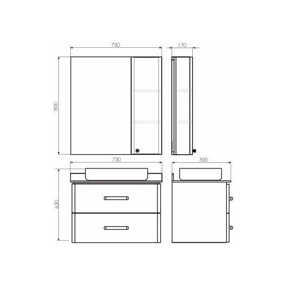 Зеркало-шкаф Comforty Амстердам 75 см, белый - 7 Зеркало-шкаф Comforty Амстердам 75 см, белый фото 7