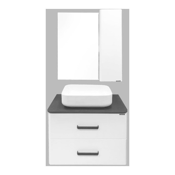 Зеркало-шкаф Comforty Амстердам 75 см, белый - 4 Зеркало-шкаф Comforty Амстердам 75 см, белый фото 4