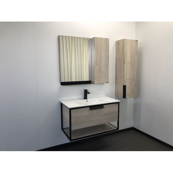 Зеркало-шкаф Comforty Бонн 80 см, дуб дымчатый - 4 Зеркало-шкаф Comforty Бонн 80 см, дуб дымчатый фото 4