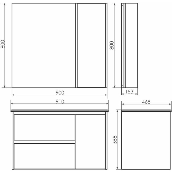 Зеркало-шкаф Comforty Бремен 90 см, дуб белый фото 8
