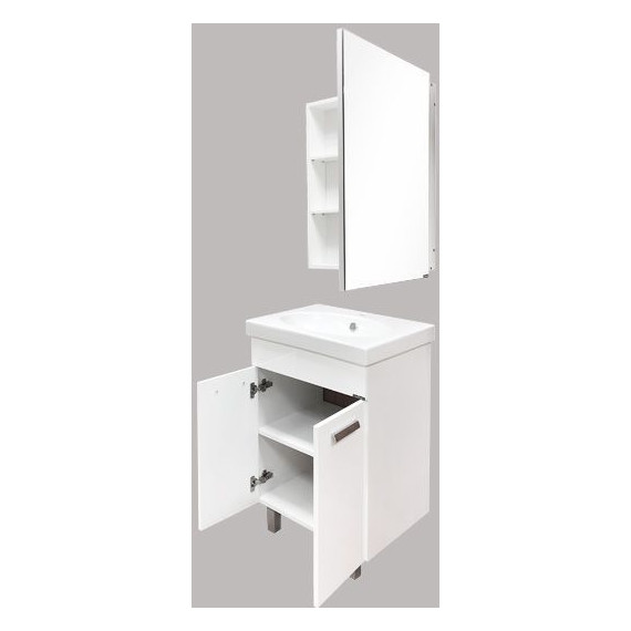 Зеркало-шкаф Comforty Диана 60 см, белый фото 4