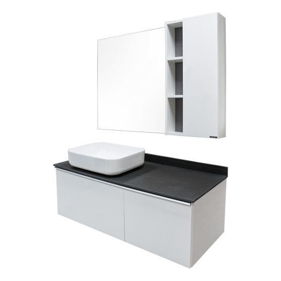 Зеркало-шкаф Comforty Милан 120 см, белый фото 4