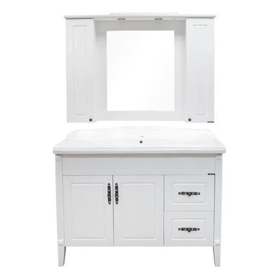 Зеркало-шкаф Comforty Палермо 120 см, белый - 4 Зеркало-шкаф Comforty Палермо 120 см, белый фото 4