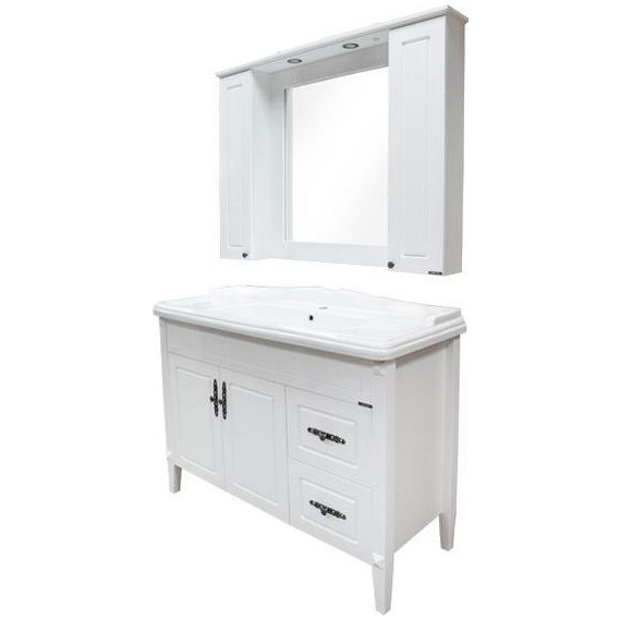 Зеркало-шкаф Comforty Палермо 120 см, белый - 5 Зеркало-шкаф Comforty Палермо 120 см, белый фото 5