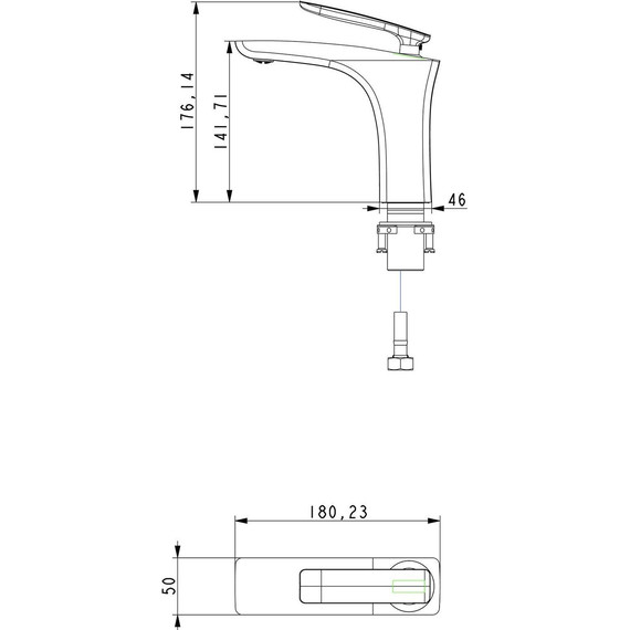 Смеситель для раковины Timo Helmi 4061/03F, черный - 3 Смеситель для раковины Timo Helmi 4061/03F, черный фото 3
