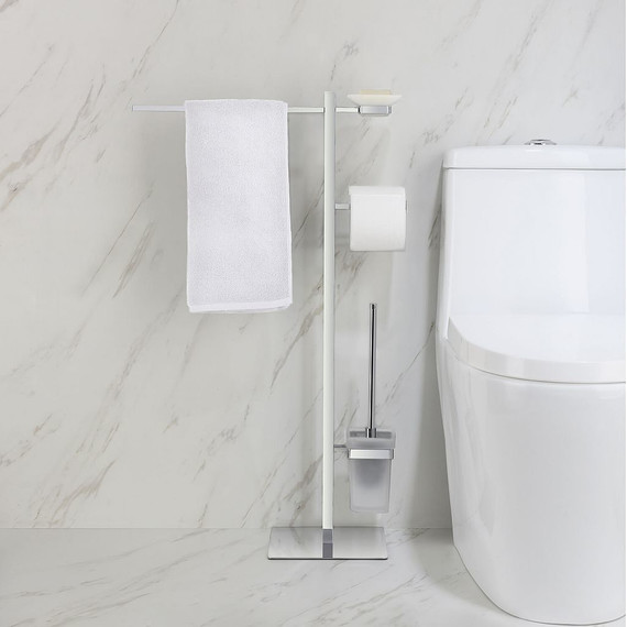 Стойка с держателем и ёршиком Timo Selene 10085/00 - 2 Стойка с держателем и ёршиком Timo Selene 10085/00 фото 2