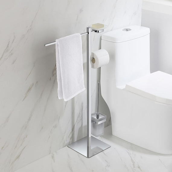 Стойка с держателем и ёршиком Timo Selene 10085/00 - 4 Стойка с держателем и ёршиком Timo Selene 10085/00 фото 4