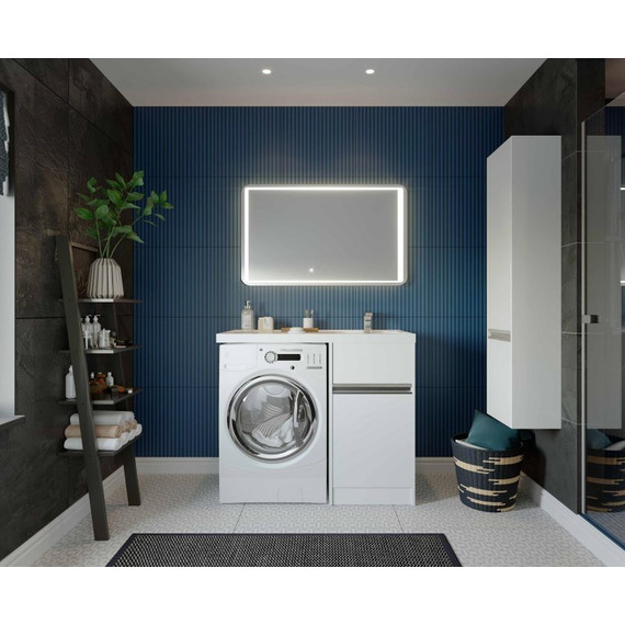 Раковина над стиральной машиной Акватон Лондри 105 см 1A72223KLH010 (раковина справа) фото 4