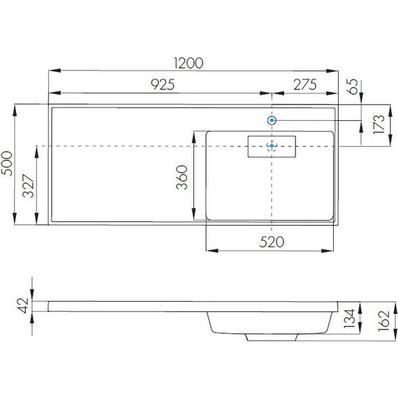 Раковина над стиральной машиной Акватон Лондри 120 см 1A72243KLH010 (раковина справа) - 8 Раковина над стиральной машиной Акватон Лондри 120 см 1A72243KLH010 (раковина справа) фото 8