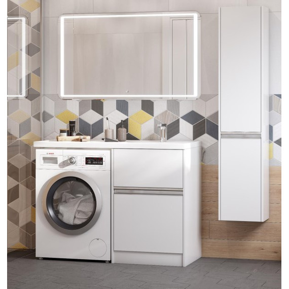 Раковина над стиральной машиной Акватон Лондри 120 см 1A72243KLH010 (раковина справа) - 5 Раковина над стиральной машиной Акватон Лондри 120 см 1A72243KLH010 (раковина справа) фото 5