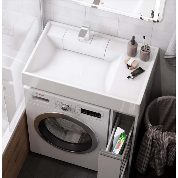 Раковина над стиральной машиной Акватон Рейн 80 см 1A72113KRW010 - 4 Раковина над стиральной машиной Акватон Рейн 80 см 1A72113KRW010 фото 4