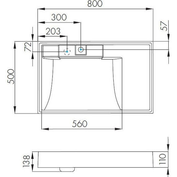 Раковина над стиральной машиной Акватон Рейн 80 см 1A72113KRW010 - 7 Раковина над стиральной машиной Акватон Рейн 80 см 1A72113KRW010 фото 7