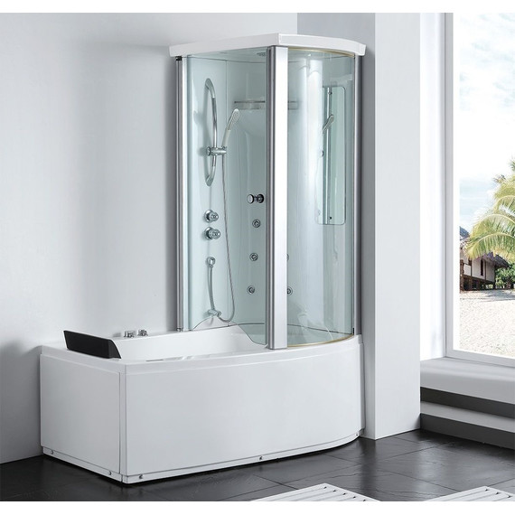 Ванна гидромассажная с душевой кабиной Gemy G8040 B 170x85 см R фото 2