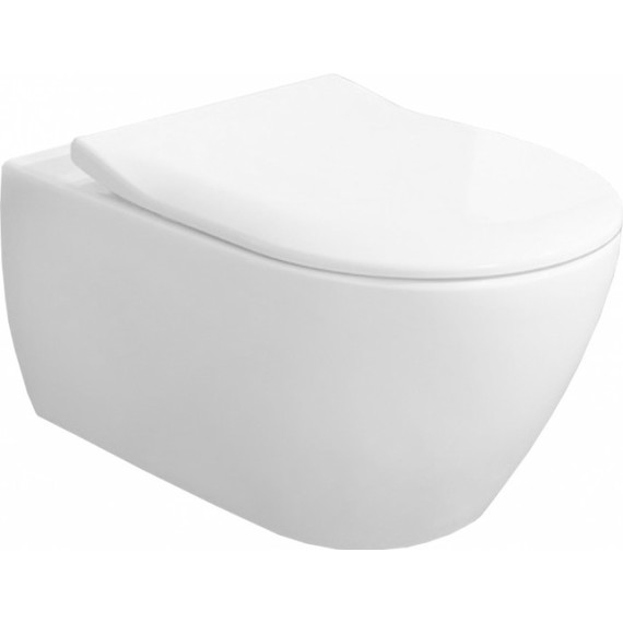Унитаз подвесной безободковый Villeroy&Boch Subway 2.0 5614R201 с крышкой микролифт фото 