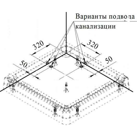 Поддон акриловый Радомир Дрим 90х90 см - 3 Поддон акриловый Радомир Дрим 90х90 см фото 3