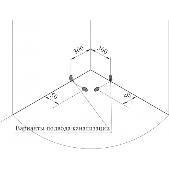 Поддон акриловый Радомир Найт 110х110 см - 4 Поддон акриловый Радомир Найт 110х110 см фото 4