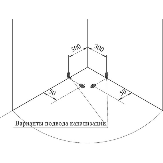 Поддон акриловый Радомир Найт 100х100 см - 4 Поддон акриловый Радомир Найт 100х100 см фото 4