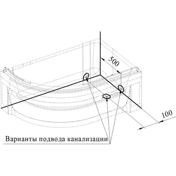 Поддон акриловый Радомир Соул 2 120х80 см L фото 4