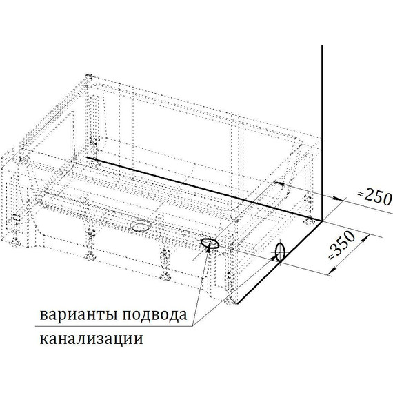 Поддон акриловый Радомир Верчелли 120х80 см R (высокий) - 4 Поддон акриловый Радомир Верчелли 120х80 см R (высокий) фото 4