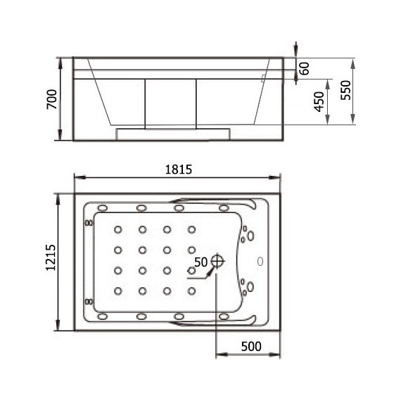 Ванна гидромассажная Gemy G9061 K 181x121 см L фото 4