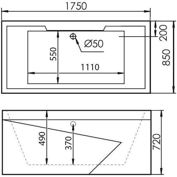Ванна гидромассажная Gemy G9065 K 175x85 см L - 4 Ванна гидромассажная Gemy G9065 K 175x85 см L фото 4
